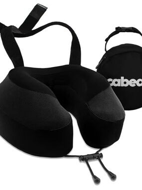 Cabeau Evolution S3 Airplane Travel Pillow for Long Flights Jet Black